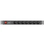 Lanberg PDU-07E-0200-BK 7*SCHUKO 1U 4000W 16A